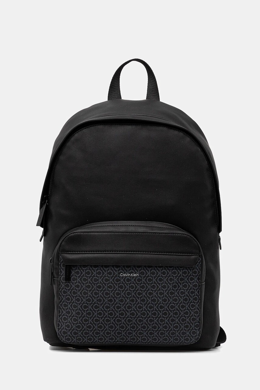 Ruksak Calvin Klein pánsky, čierna farba, veľký, vzorovaný, LV04D3187G