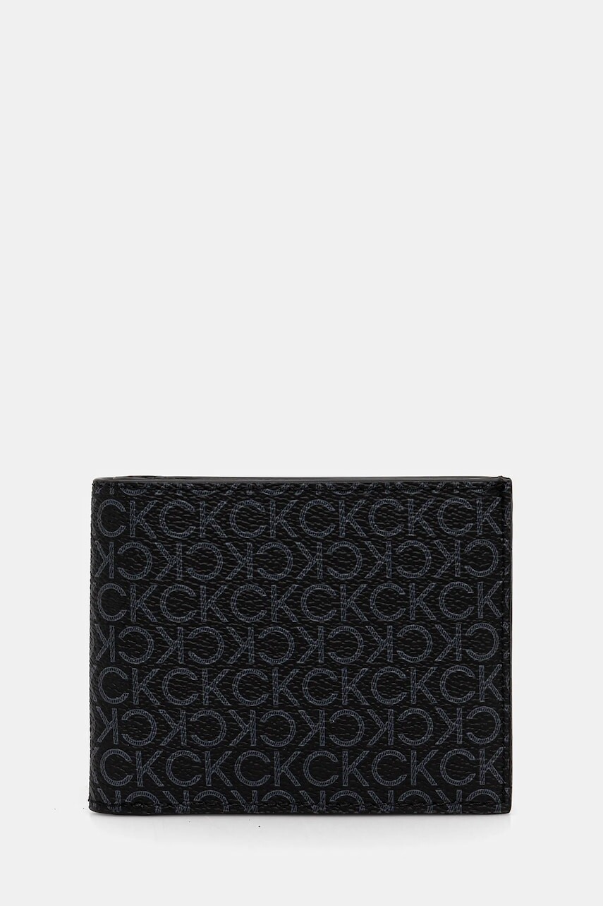 Peňaženka Calvin Klein pánska, čierna farba, LV04D1038G