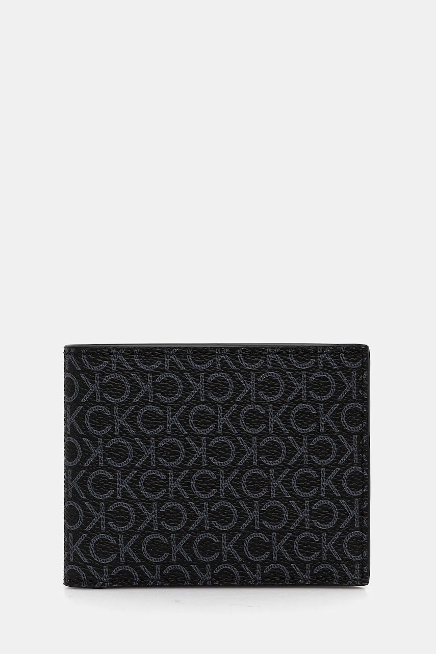 Peňaženka Calvin Klein pánska, čierna farba, LV04D1059G