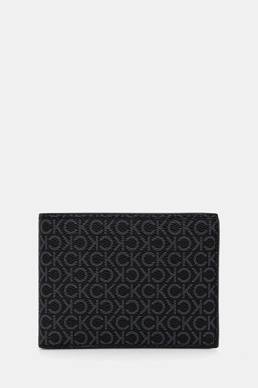 Peňaženka Calvin Klein pánska, čierna farba, LV04D1040G