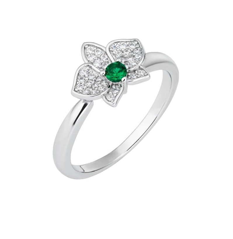 Preciosa Očarujúce strieborný prsteň Evergreen Royal Lagoon 5442 66 56 mm