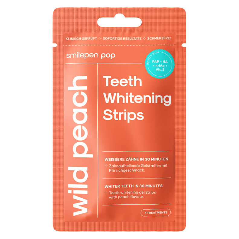 SMILEPEN Pop Bieliace pásky Wild Peach 7 x 2 kusy