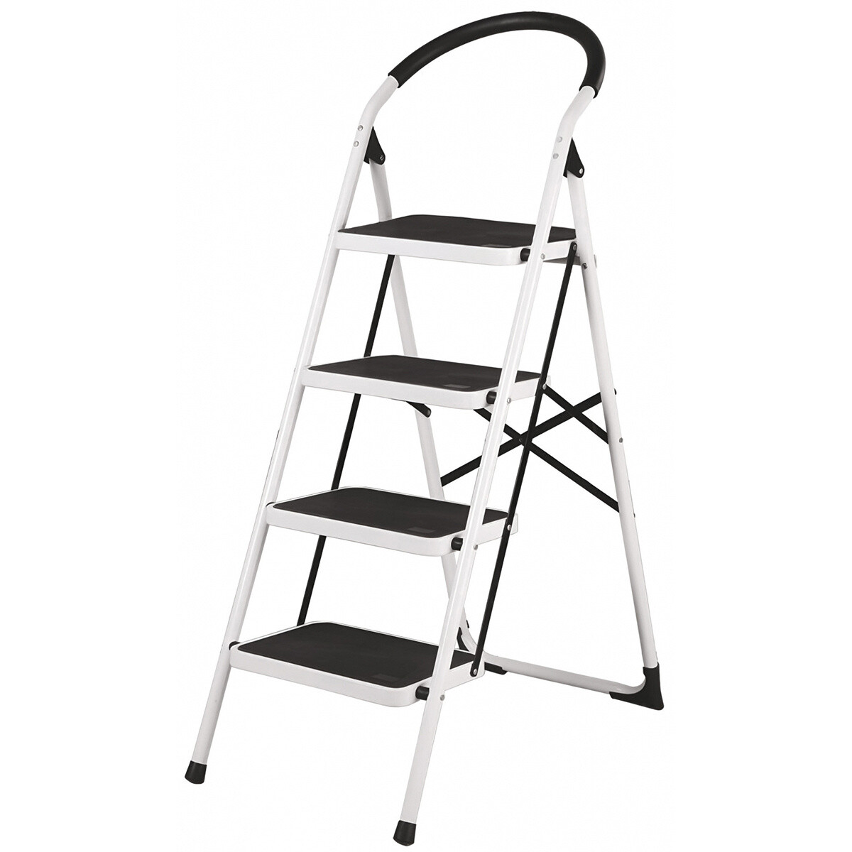 4Home Skladacie oceľové schodíky Steps, 4 stupne, 4 stupne