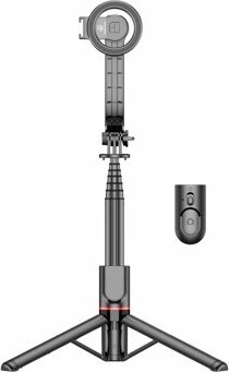 Apexel 3-in-1 Selfie Stick Tripod with magnetic mount & Cold shoe mount