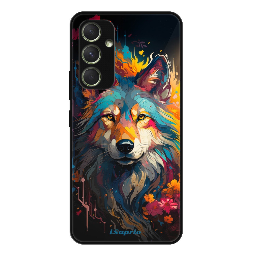 Lesklé puzdro Exclusive iSaprio - Mysterious Wolf - Samsung Galaxy A54 5G