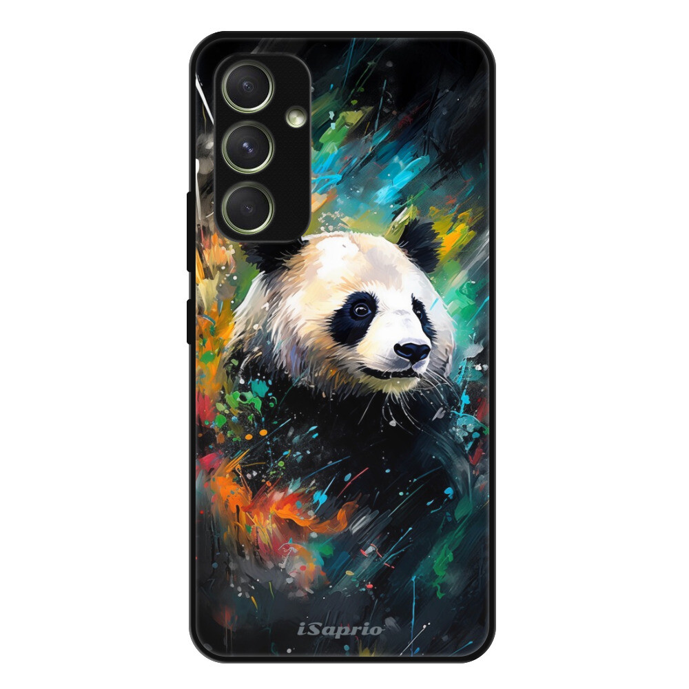 Lesklé puzdro Exclusive iSaprio - Abstract Panda - Samsung Galaxy A54 5G
