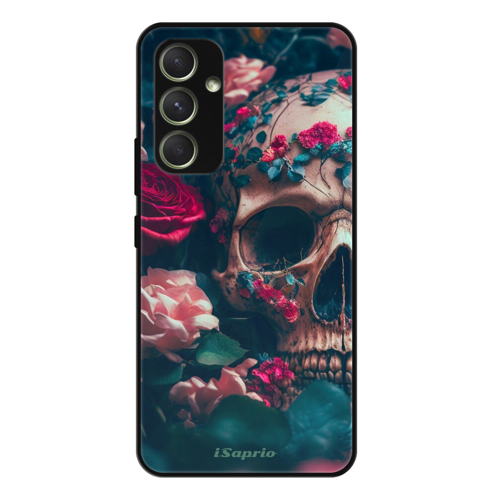 Lesklé puzdro Exclusive iSaprio - Skull in Roses - Samsung Galaxy A54 5G