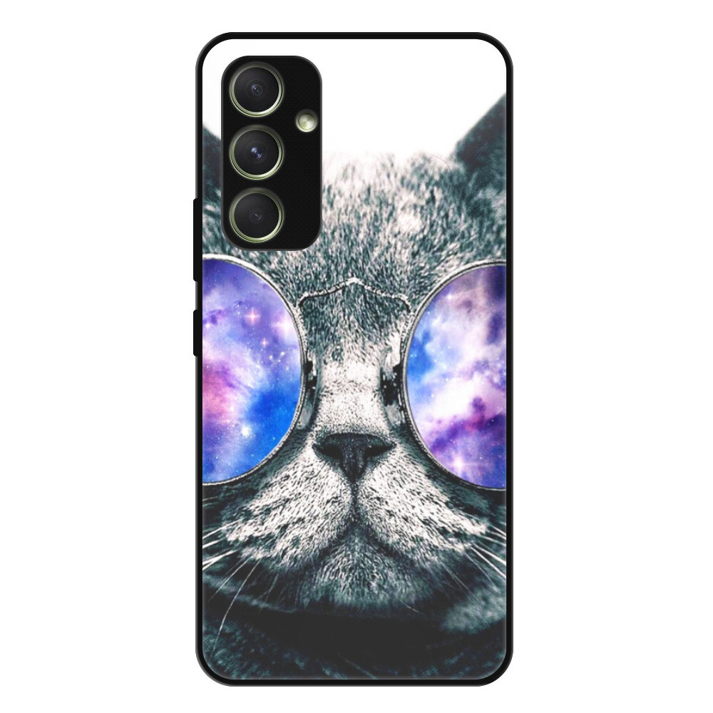 Lesklé puzdro Exclusive iSaprio - Galaxy Cat - Samsung Galaxy A54 5G