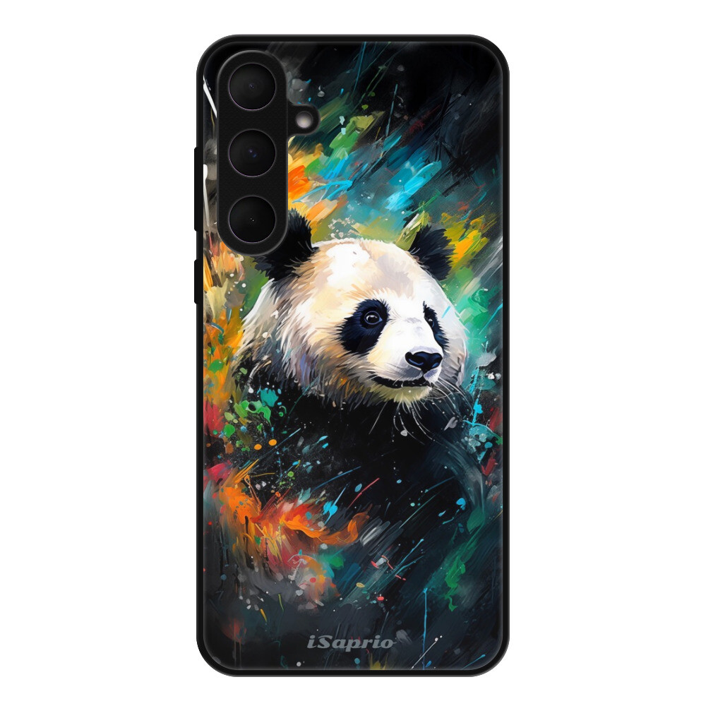 Lesklé puzdro Exclusive iSaprio - Abstract Panda - Samsung Galaxy A55 5G