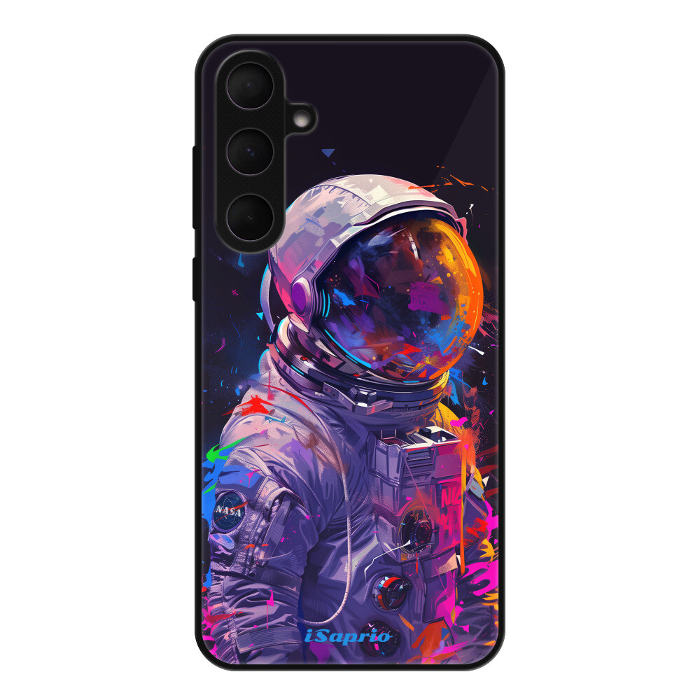 Lesklé puzdro Exclusive iSaprio - Neon Astronaut - Samsung Galaxy A55 5G