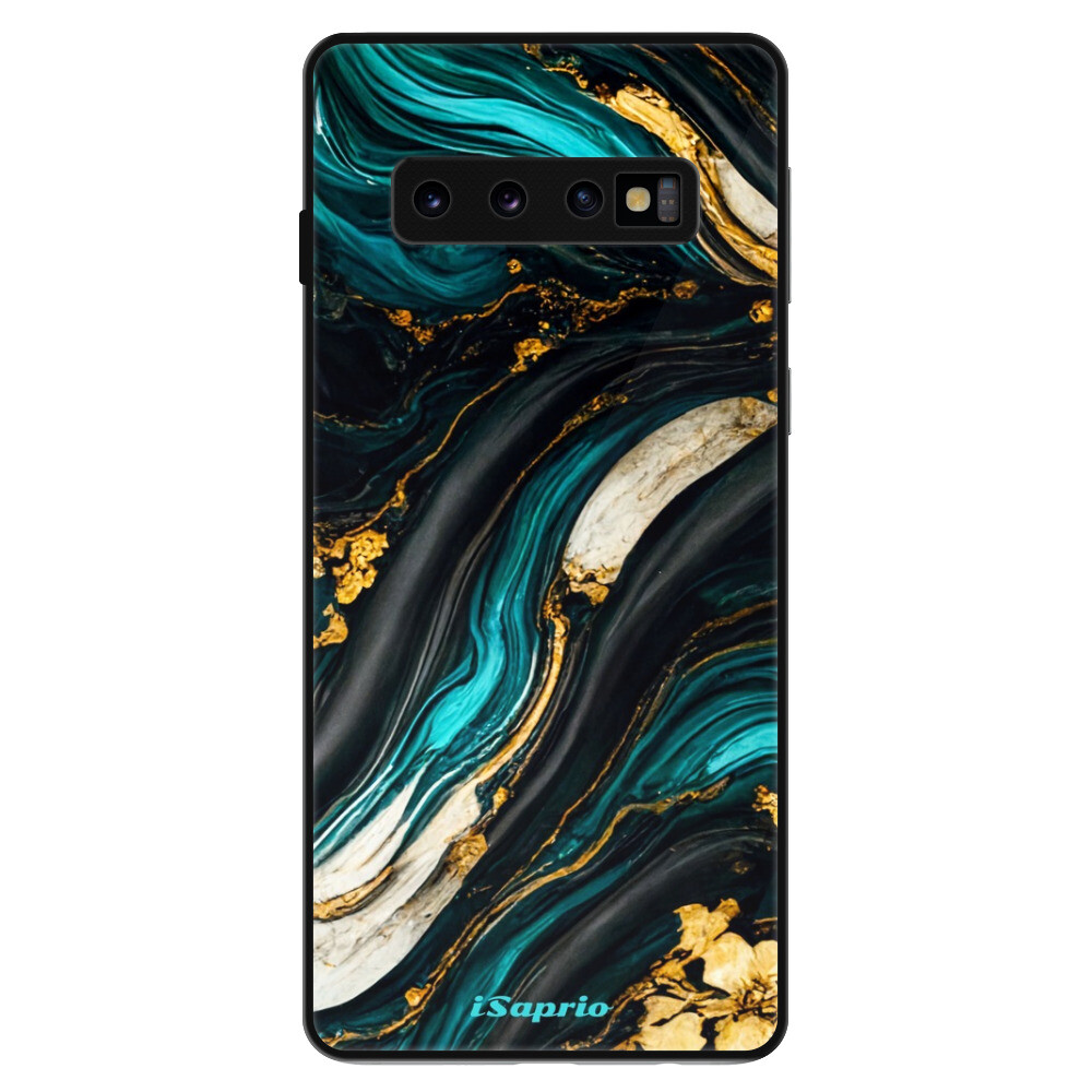 Lesklé puzdro Exclusive iSaprio - Dark Paint 10 - Samsung Galaxy S10