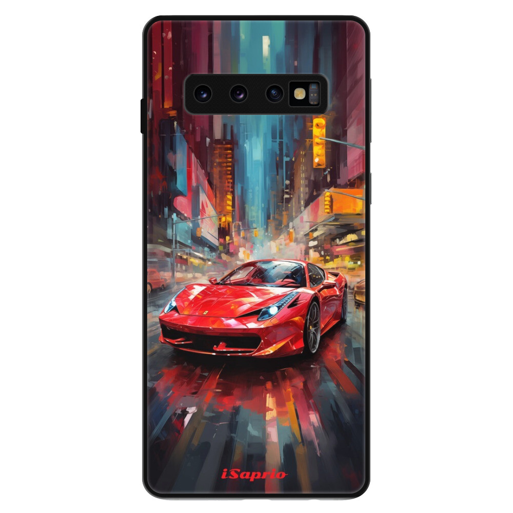 Lesklé puzdro Exclusive iSaprio - Ferrari - Samsung Galaxy S10