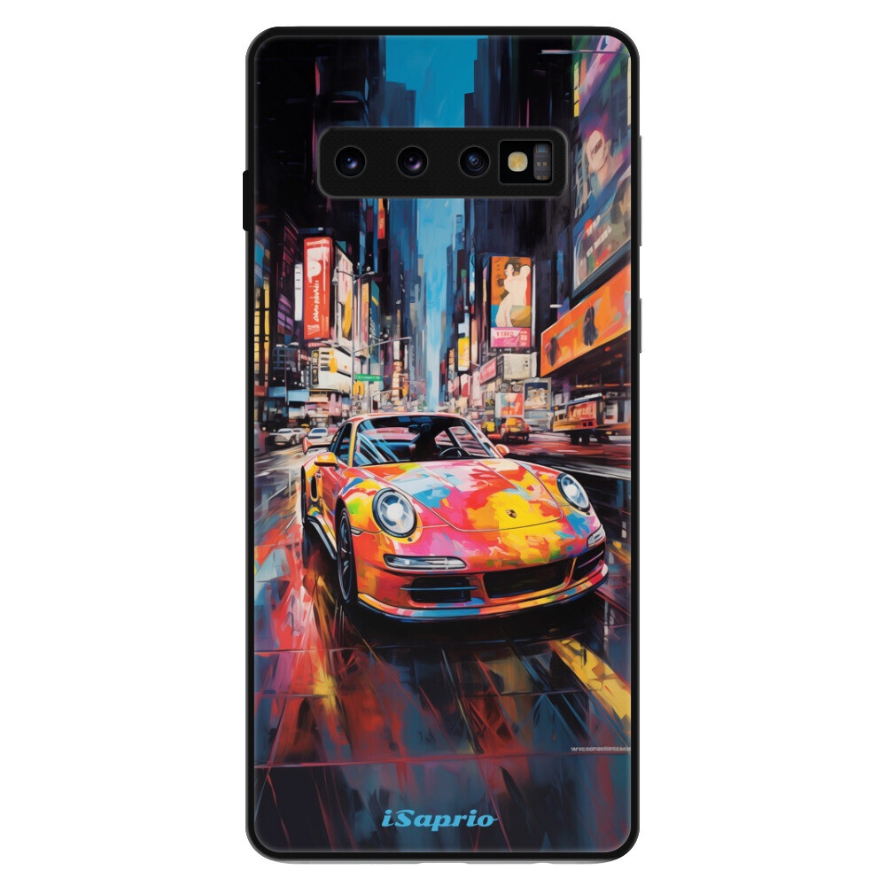 Lesklé puzdro Exclusive iSaprio - Abstract Porsche - Samsung Galaxy S10