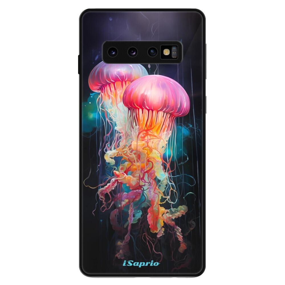Lesklé puzdro Exclusive iSaprio - Abstract Jellyfish - Samsung Galaxy S10