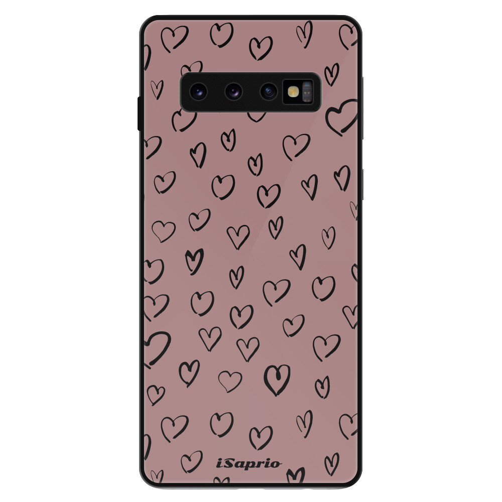Lesklé puzdro Exclusive iSaprio - Heart Dark - Samsung Galaxy S10