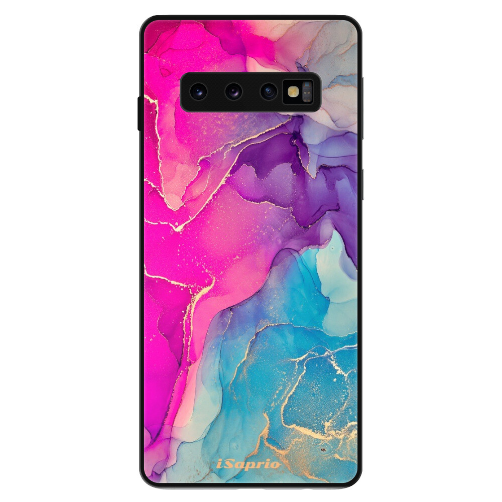 Lesklé puzdro Exclusive iSaprio - Purple Ink - Samsung Galaxy S10