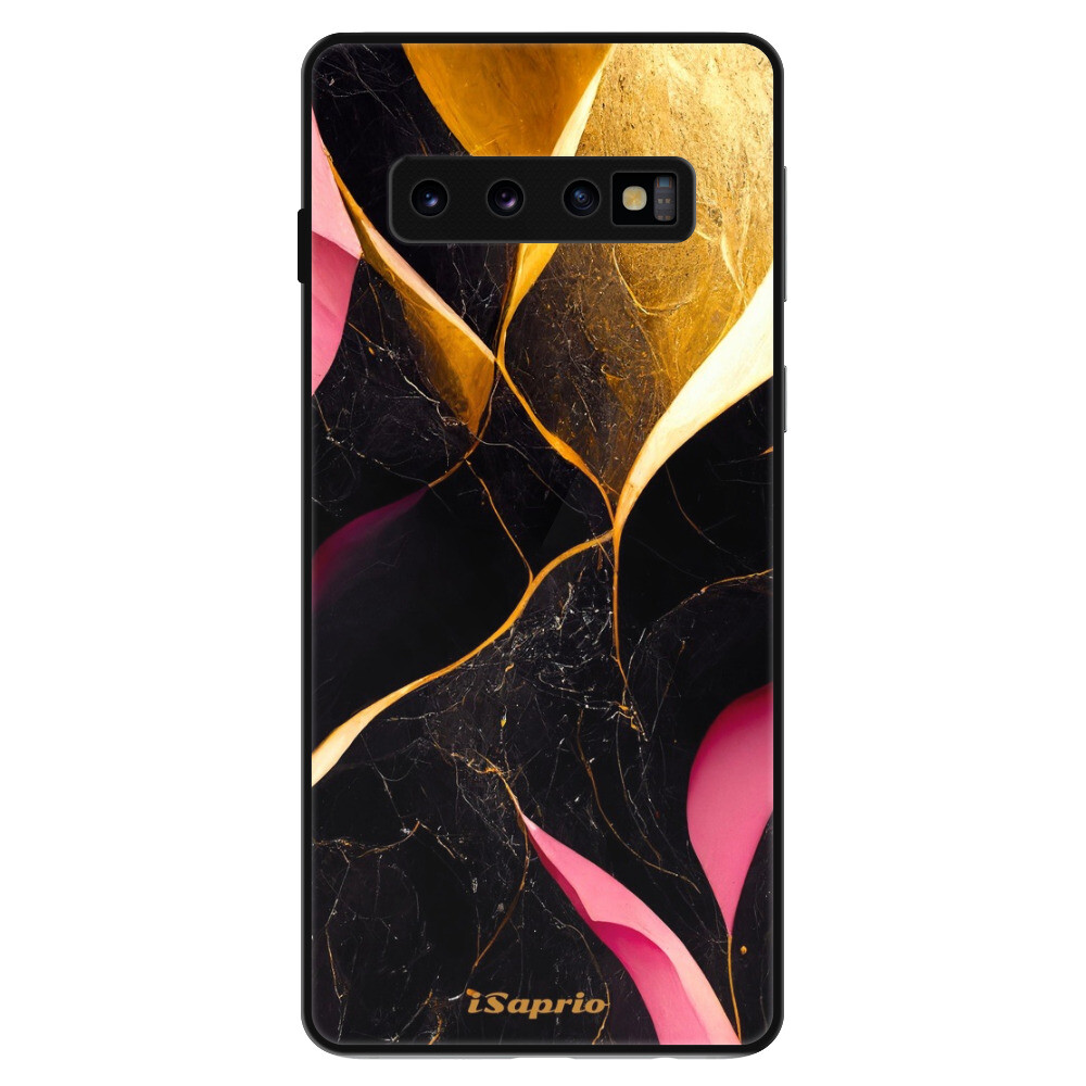Lesklé puzdro Exclusive iSaprio - Gold Pink Marble - Samsung Galaxy S10