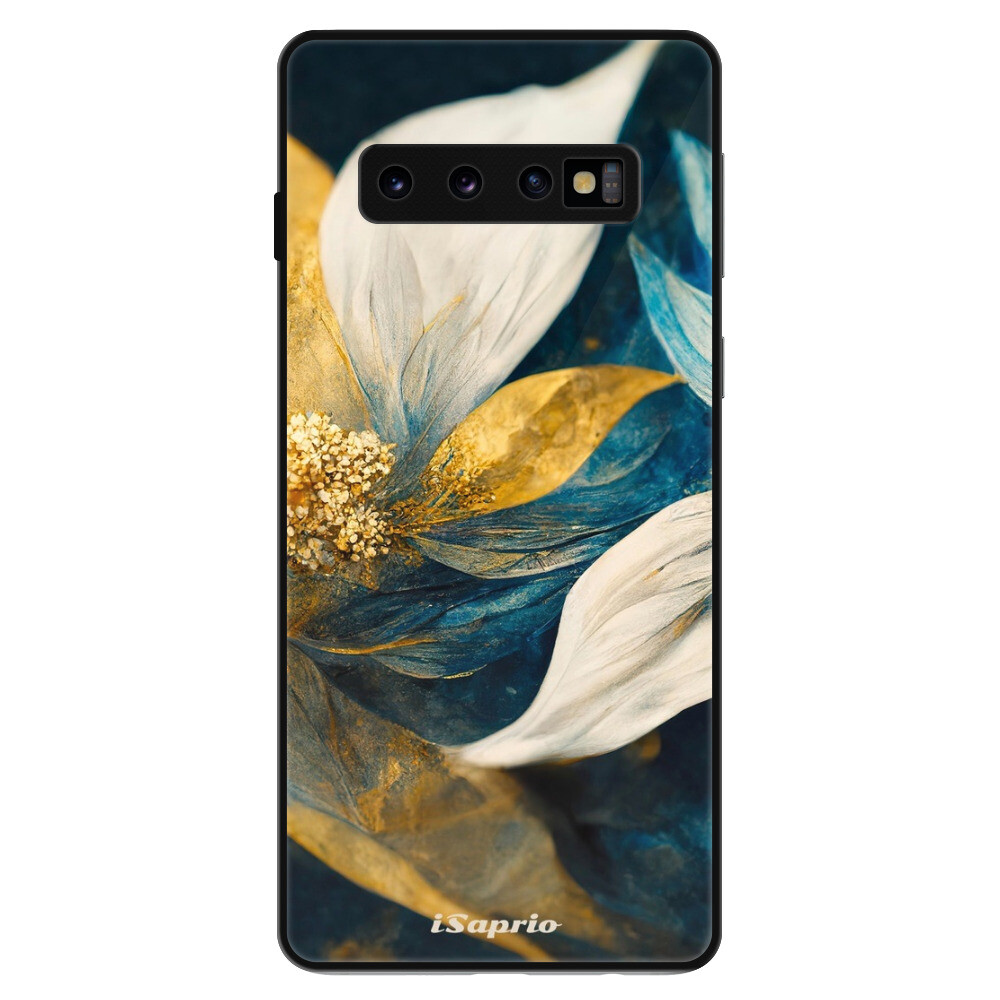 Lesklé puzdro Exclusive iSaprio - Gold Petals - Samsung Galaxy S10