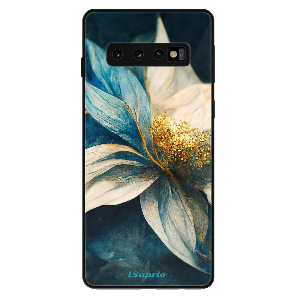 Lesklé puzdro Exclusive iSaprio - Blue Petals - Samsung Galaxy S10