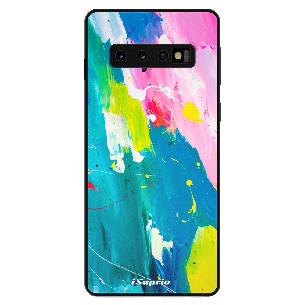 Lesklé puzdro Exclusive iSaprio - Abstract Paint 04 - Samsung Galaxy S10