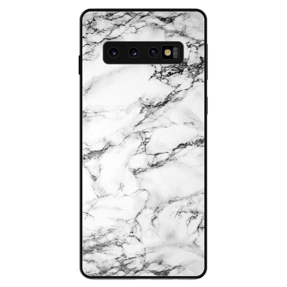 Lesklé puzdro Exclusive iSaprio - White Marble 01 - Samsung Galaxy S10