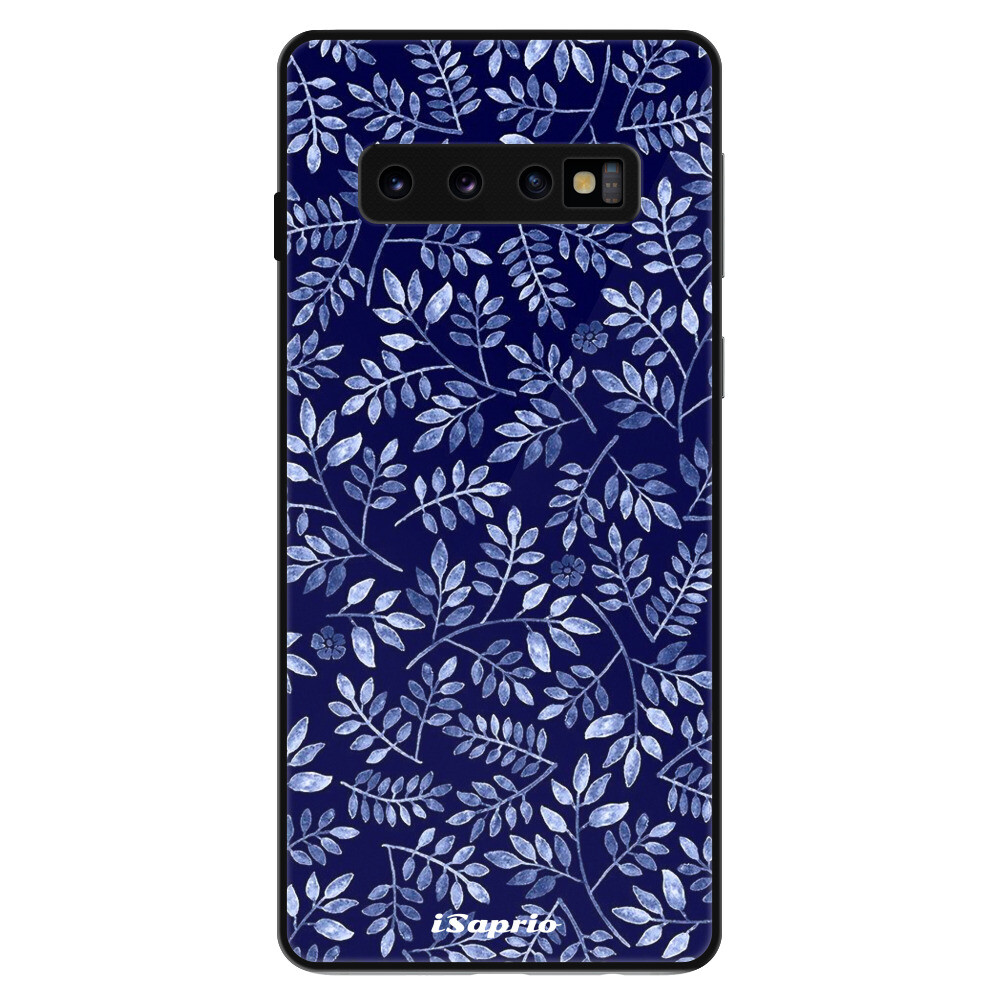 Lesklé puzdro Exclusive iSaprio - Blue Leaves 05 - Samsung Galaxy S10