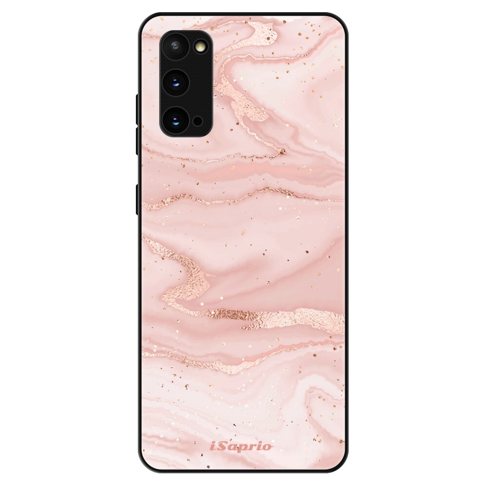 Lesklé puzdro Exclusive iSaprio - RoseGold Marble 10 - Samsung Galaxy S20