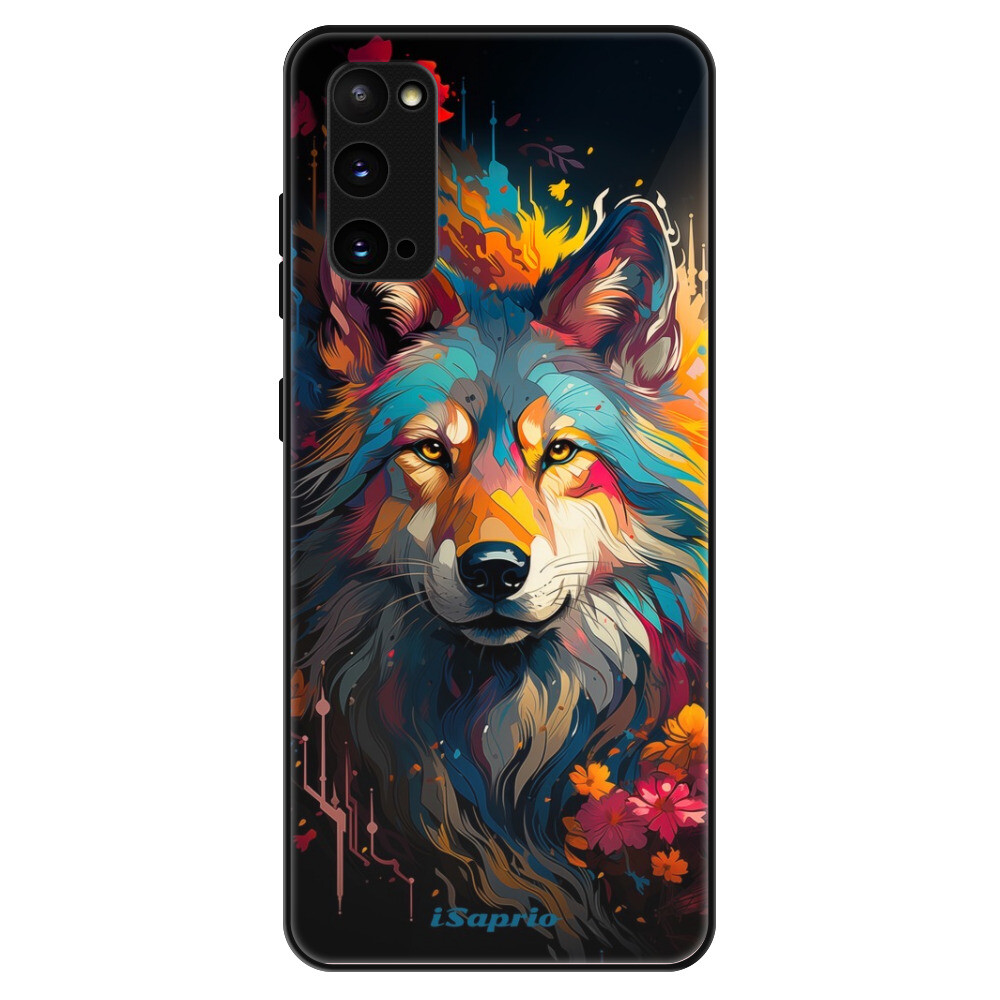 Lesklé puzdro Exclusive iSaprio - Mysterious Wolf - Samsung Galaxy S20