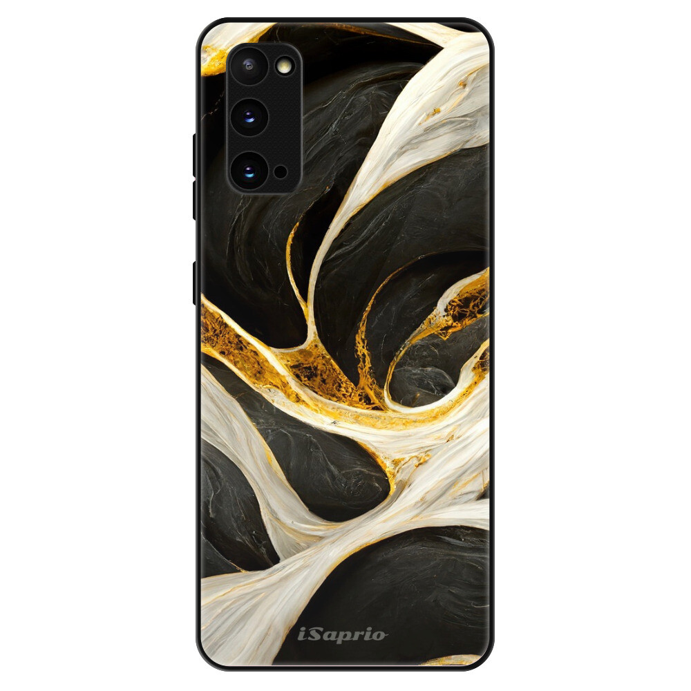 Lesklé puzdro Exclusive iSaprio - Black and Gold - Samsung Galaxy S20