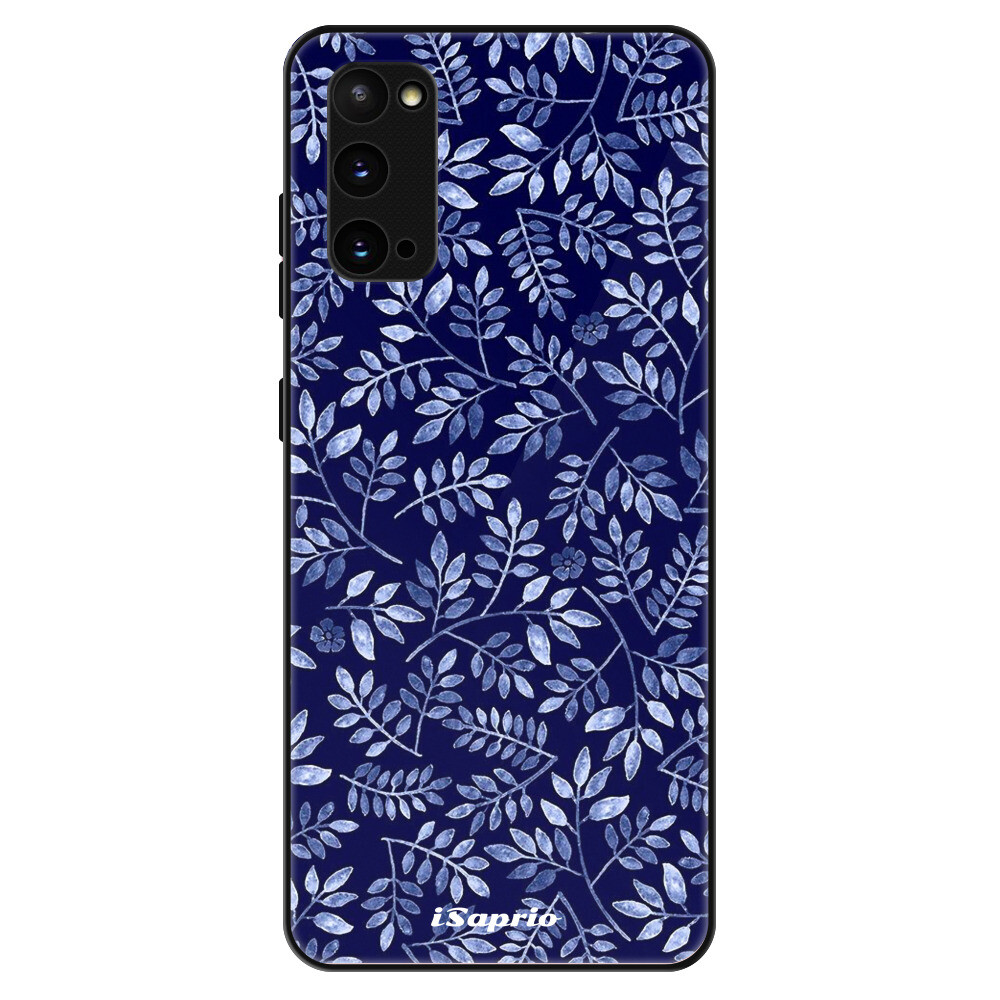 Lesklé puzdro Exclusive iSaprio - Blue Leaves 05 - Samsung Galaxy S20