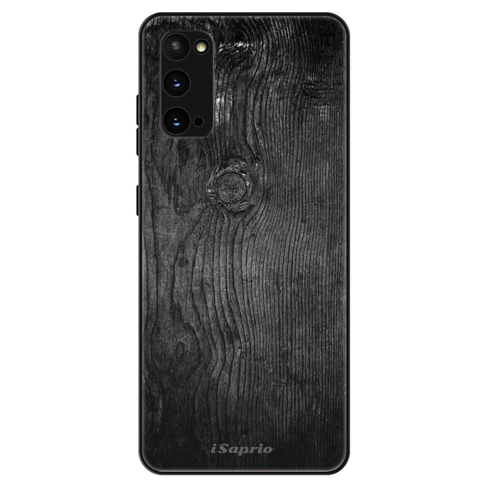 Lesklé puzdro Exclusive iSaprio - Black Wood 13 - Samsung Galaxy S20