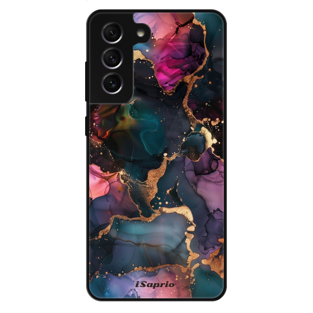 Lesklé puzdro Exclusive iSaprio - Dark Marble 10 - Samsung Galaxy S21 FE 5G