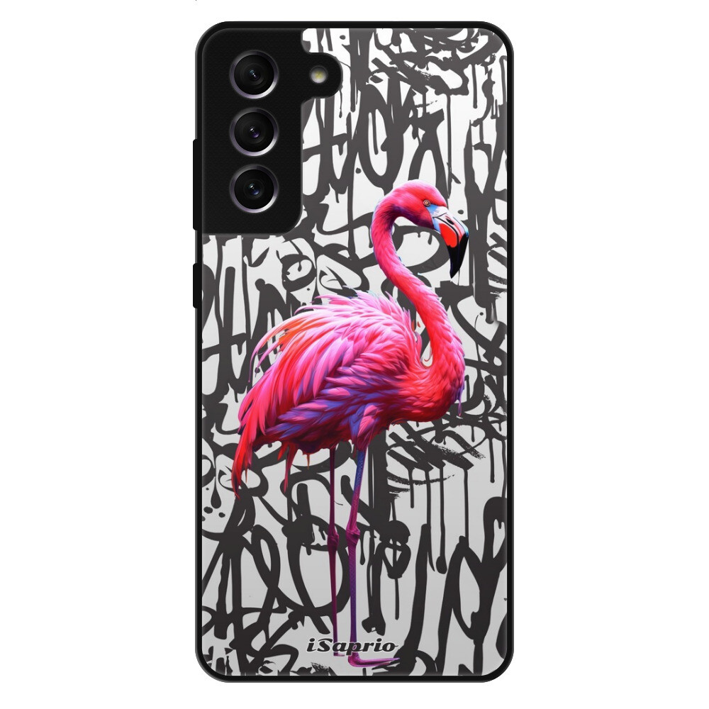 Lesklé puzdro Exclusive iSaprio - Flamingo Graffiti - Samsung Galaxy S21 FE 5G