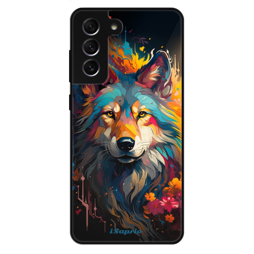 Lesklé puzdro Exclusive iSaprio - Mysterious Wolf - Samsung Galaxy S21 FE 5G