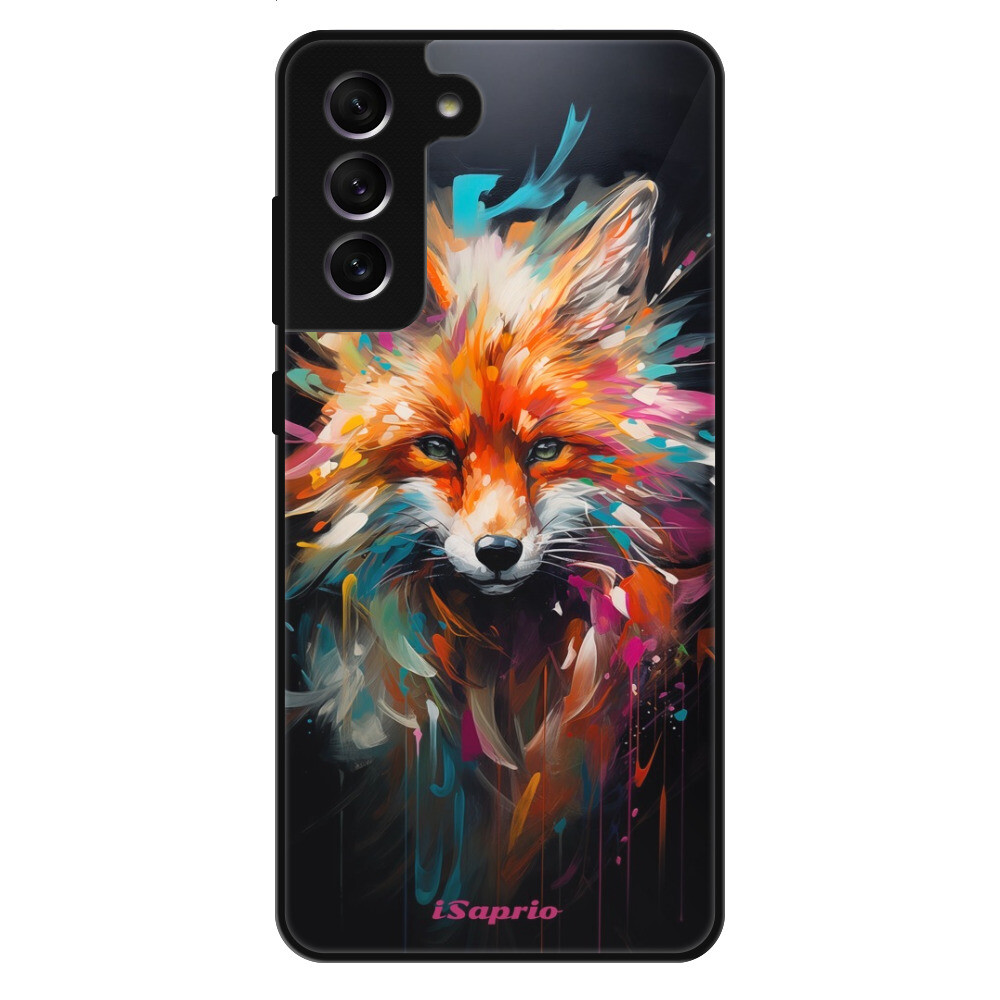 Lesklé puzdro Exclusive iSaprio - Neon Fox - Samsung Galaxy S21 FE 5G