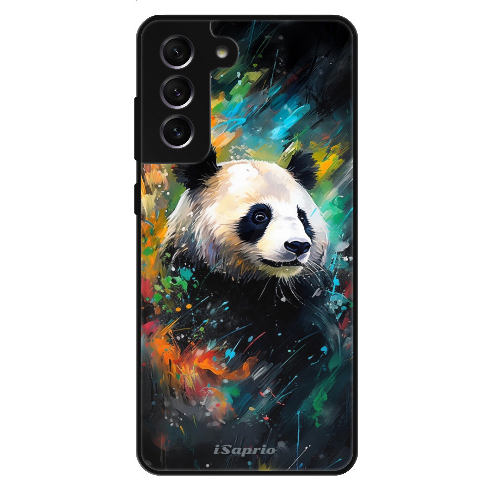 Lesklé puzdro Exclusive iSaprio - Abstract Panda - Samsung Galaxy S21 FE 5G