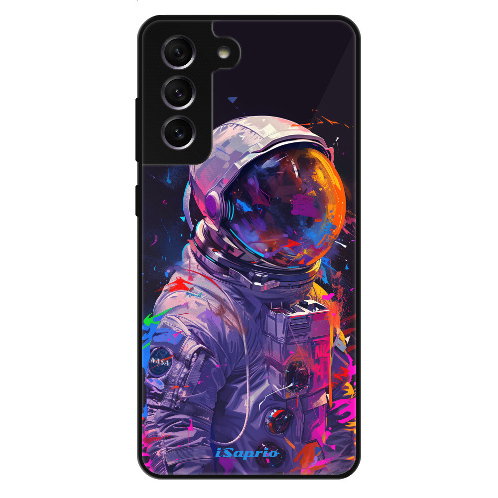 Lesklé puzdro Exclusive iSaprio - Neon Astronaut - Samsung Galaxy S21 FE 5G