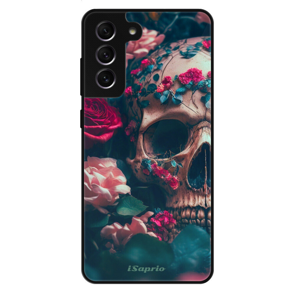 Lesklé puzdro Exclusive iSaprio - Skull in Roses - Samsung Galaxy S21 FE 5G
