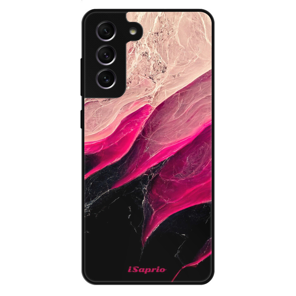 Lesklé puzdro Exclusive iSaprio - Black and Pink - Samsung Galaxy S21 FE 5G