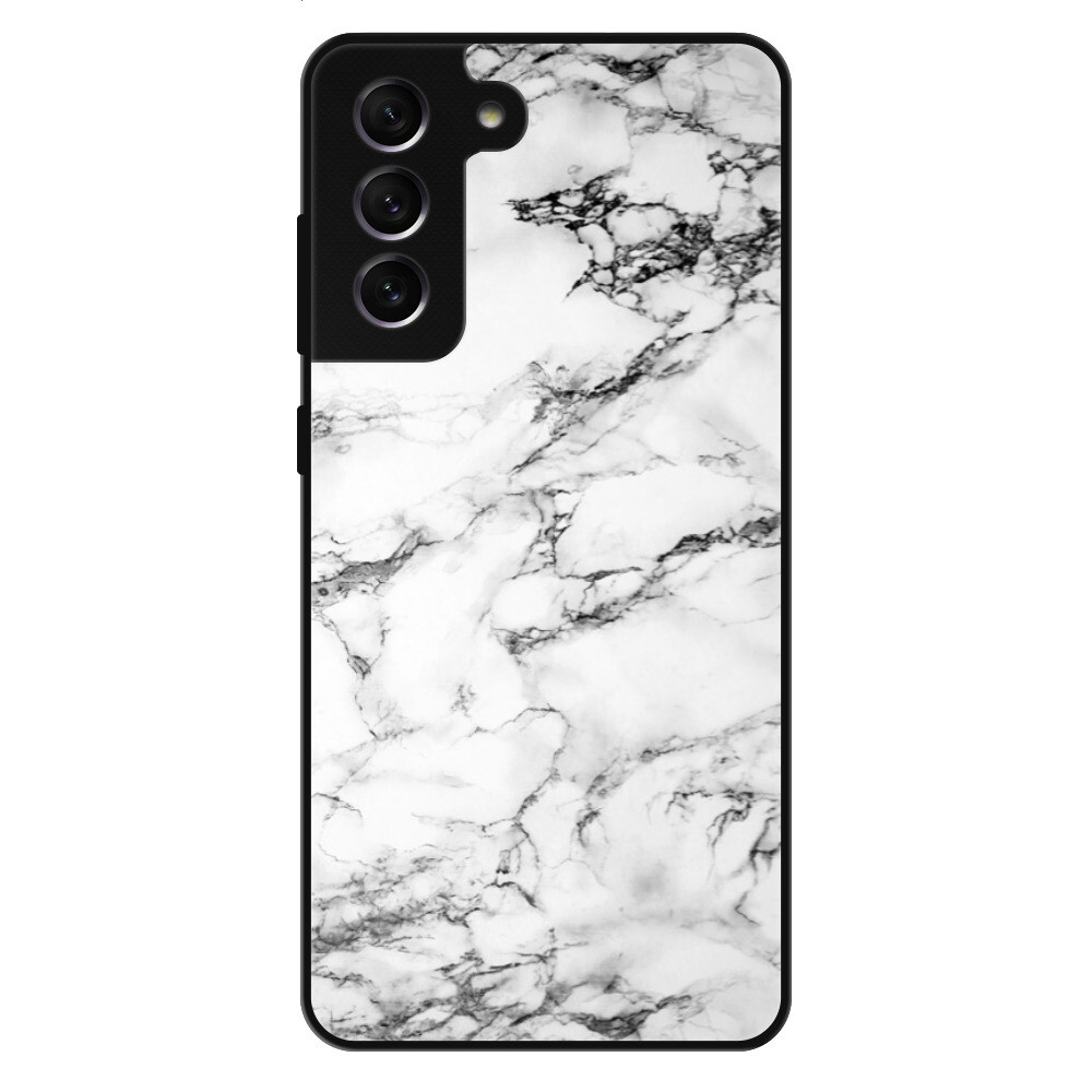 Lesklé puzdro Exclusive iSaprio - White Marble 01 - Samsung Galaxy S21 FE 5G