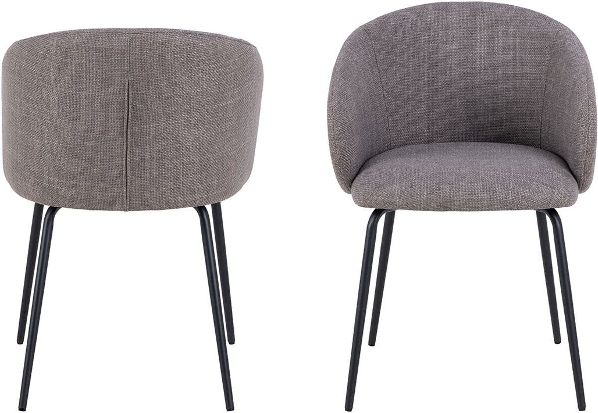 Jídelní křeslo Eleanor šedo-hnědé