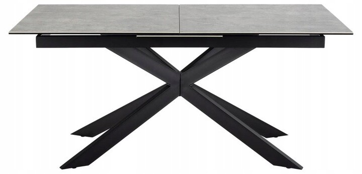 Jídelní rozkládací stůl Irwine 168/210 cm šedý/černý
