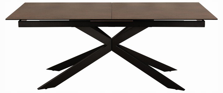 Jídelní rozkládací stůl Irwine 200/240 cm hnědý/černý