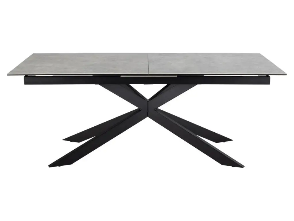 Jídelní rozkládací stůl Irwine 200/240 cm šedý/černý
