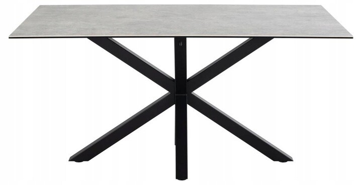 Jídelní stůl Heaven 160 cm šedý/černý