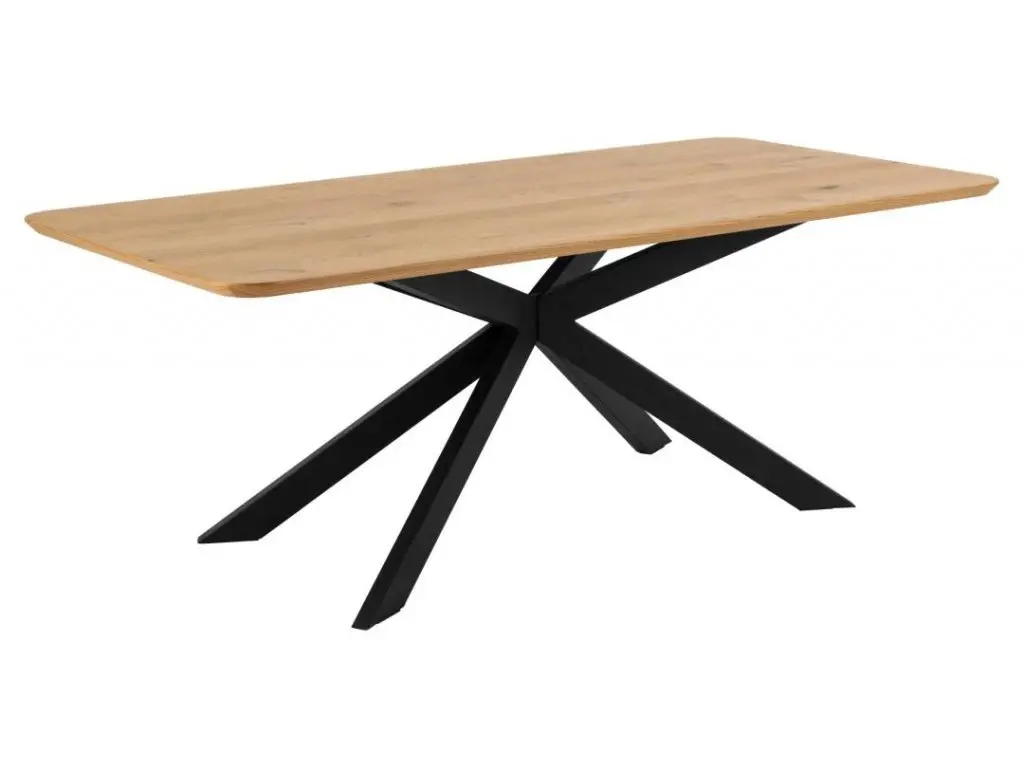 Jídelní stůl Irwine 200 cm dub divoký/černý