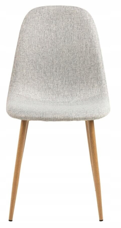 Jídelní židle Celia světle šedá/dub