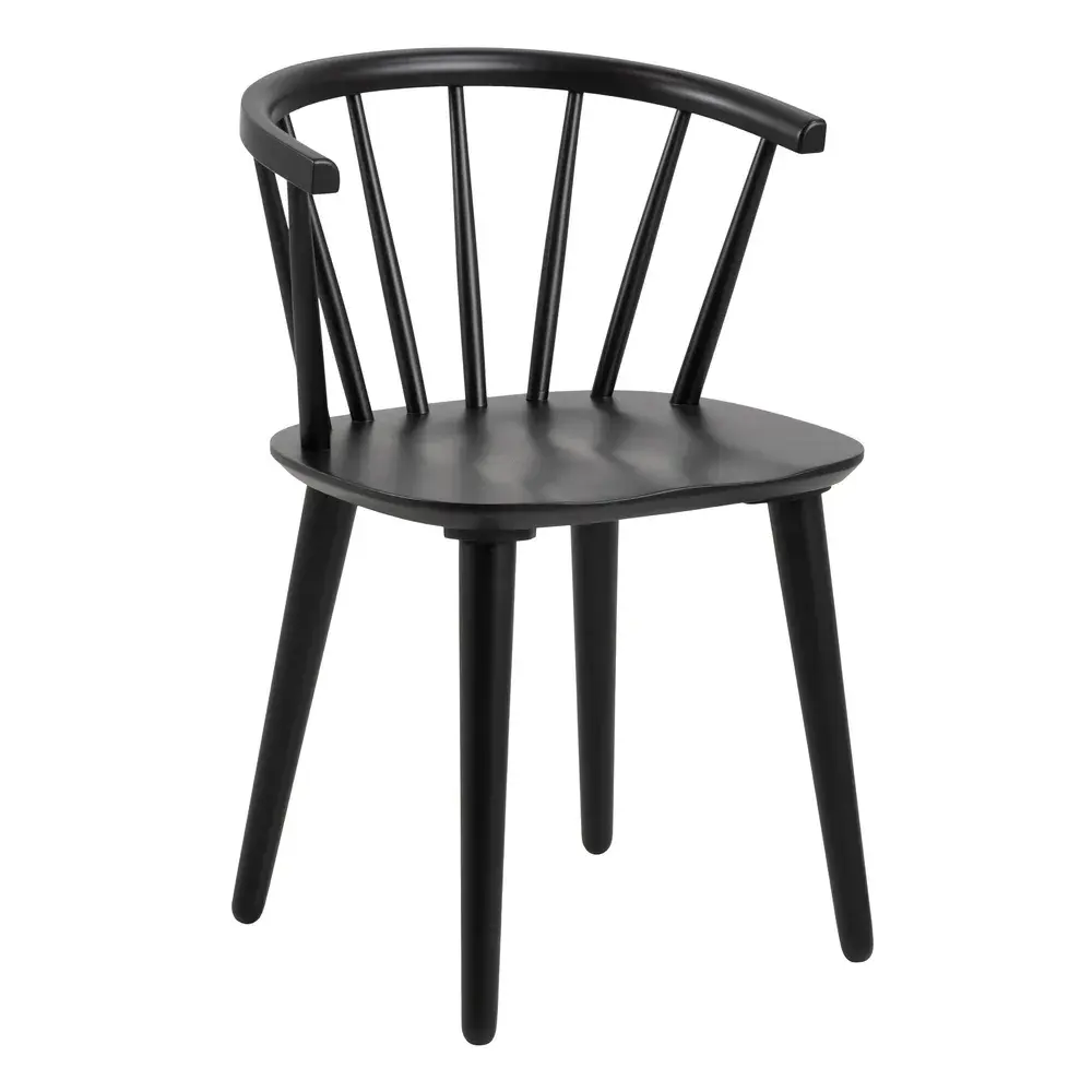 Jídelní židle Ida z masivu černá