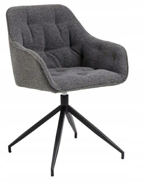 Otočné jídelní křeslo Brooke antracit