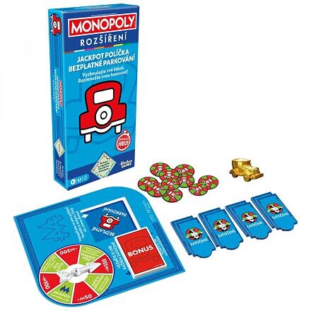 Hasbro Monopoly rozšírenie JACKPOT, bezplatné parkovanie CZ verzia